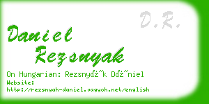 daniel rezsnyak business card